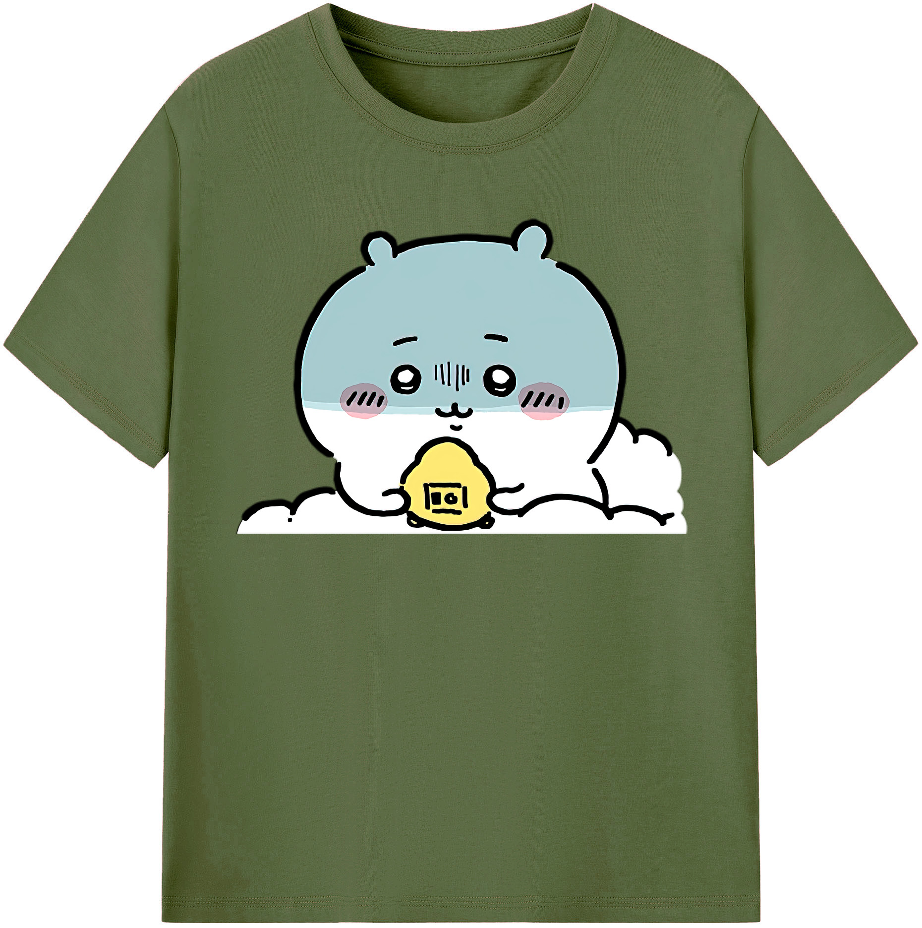 （画像用） ちいかわ ちいかわ Chii-kawa chiikawa 綿100％半袖Tシャツ（フロントプリント）